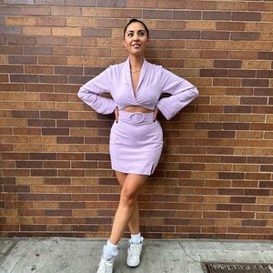 ASOS LUXE - Lavender Women's Set - Top size 2 | Skirt size 4